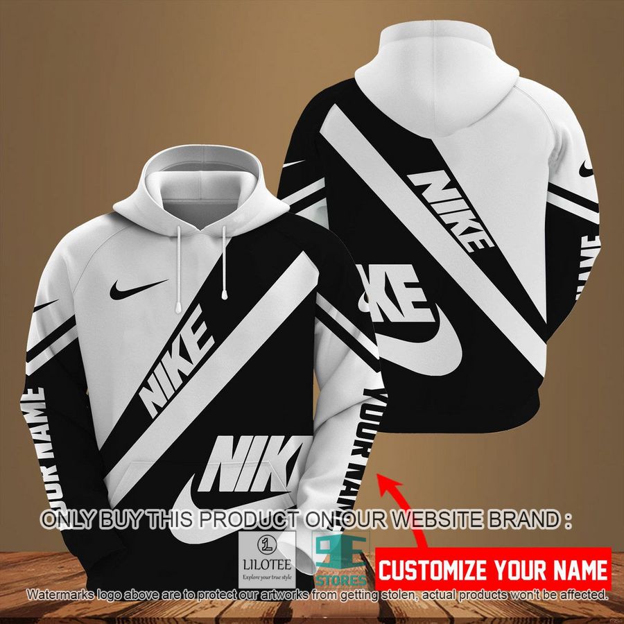 Personalized Nike logo brand black white 3D Hoodie - LIMITED EDITION 8