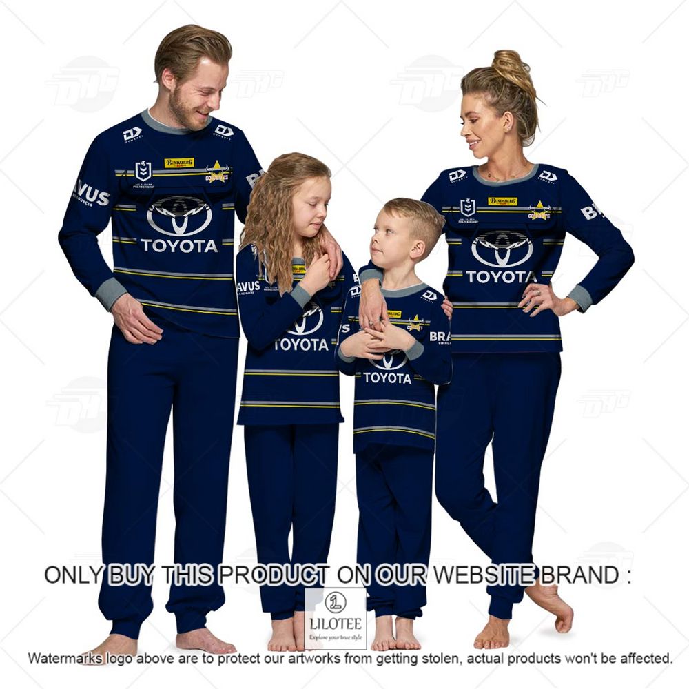 Personalized NRL North Queensland Cowboys Longsleeve Pajamas Set - LIMITED EDITION 9