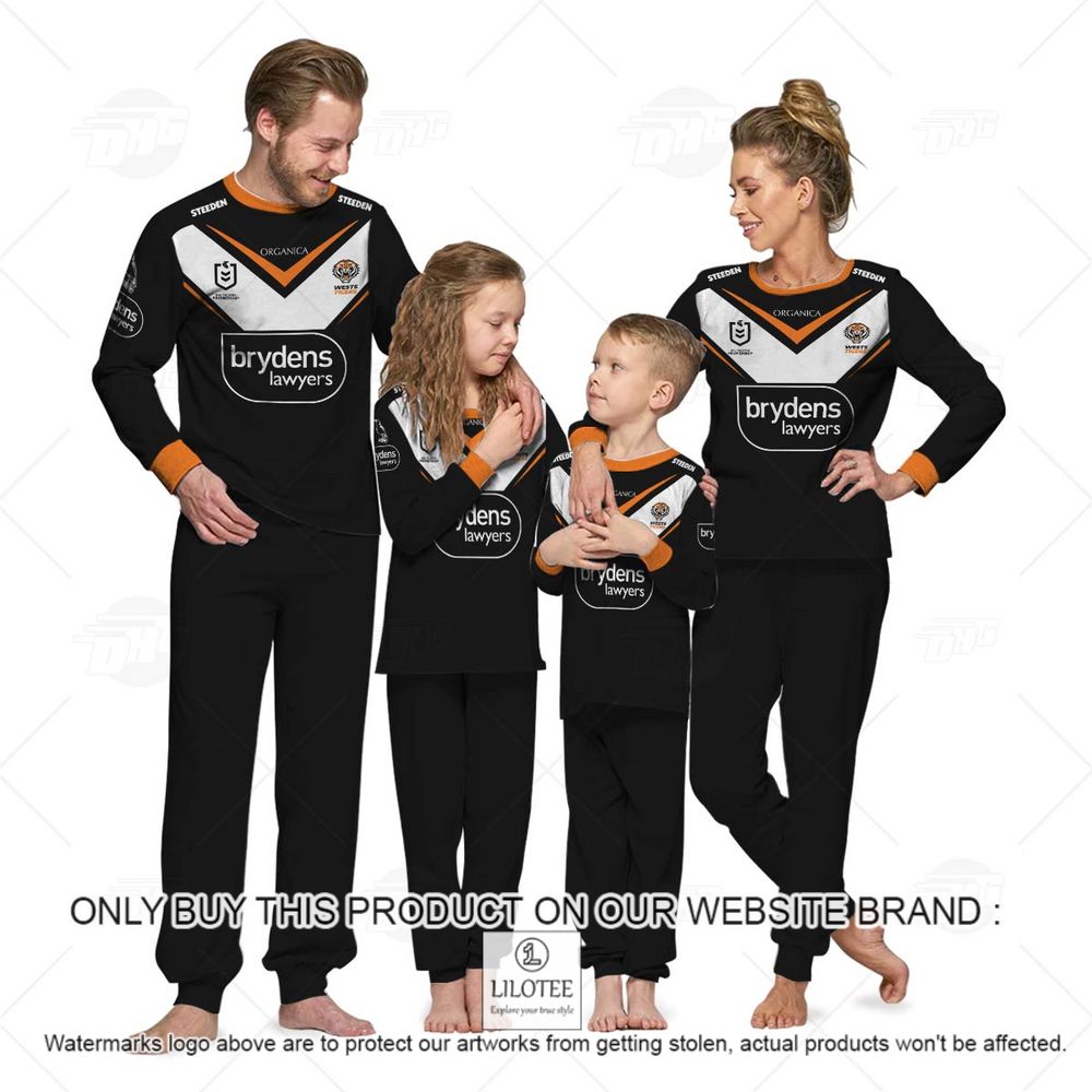 Personalized NRL Wests Tigers Longsleeve Pajamas Set - LIMITED EDITION 8