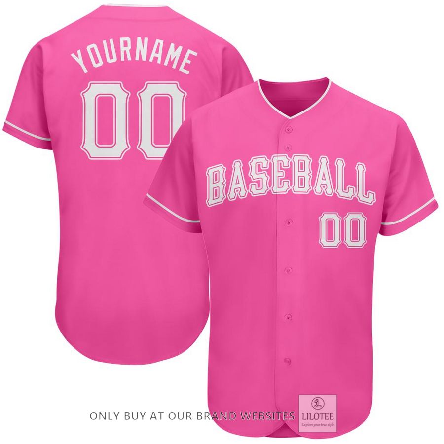 Personalized Pink White Baseball Jersey - LIMITED EDITION 8