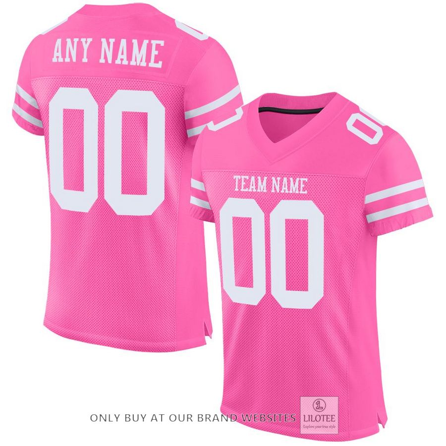 Personalized Pink White Football Jersey - LIMITED EDITION 6