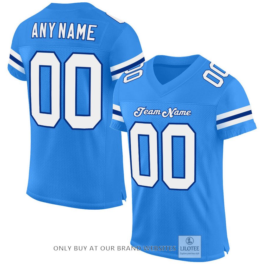Personalized Powder Blue White-Royal Football Jersey - LIMITED EDITION 17