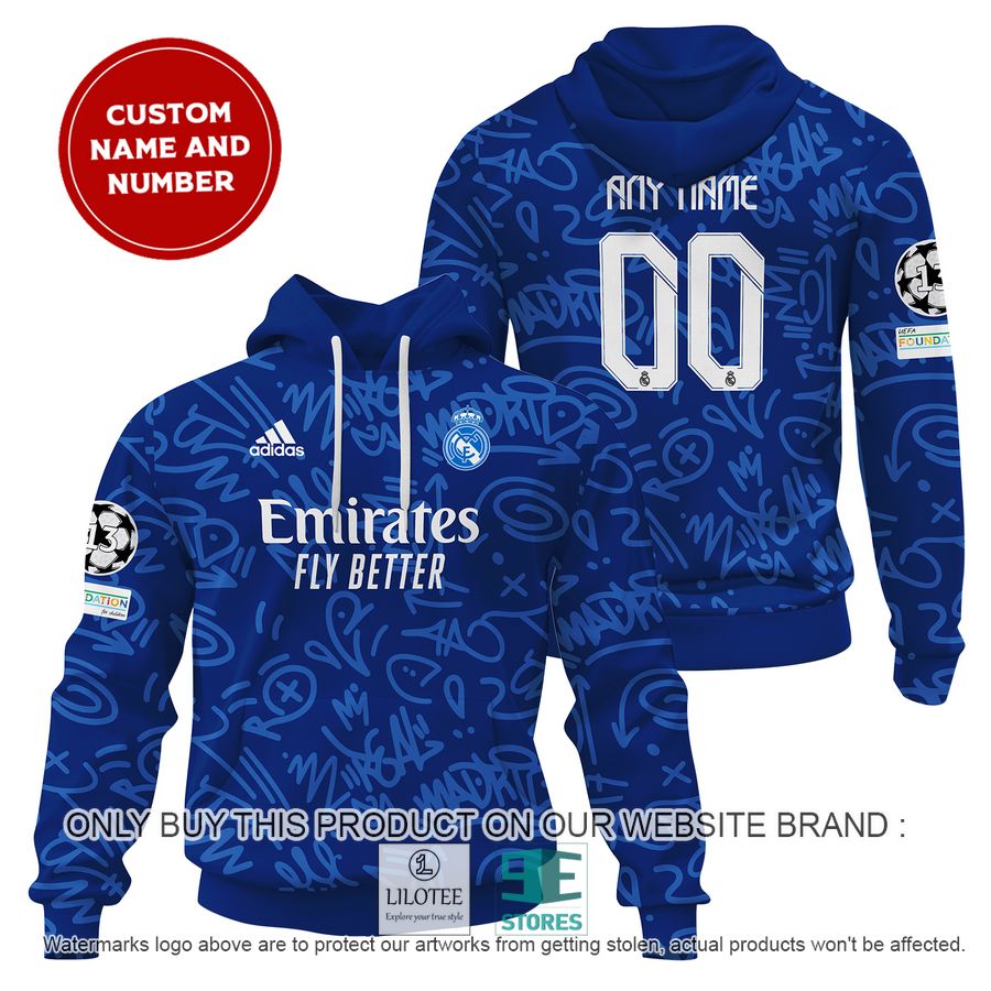 Personalized Real Madrid FC Adidas Emirates Fly Better blue Shirt, Hoodie - LIMITED EDITION 17