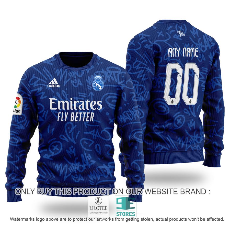 Personalized Real Madrid FC Emirates Fly Better blue Sweater - LIMITED EDITION 8
