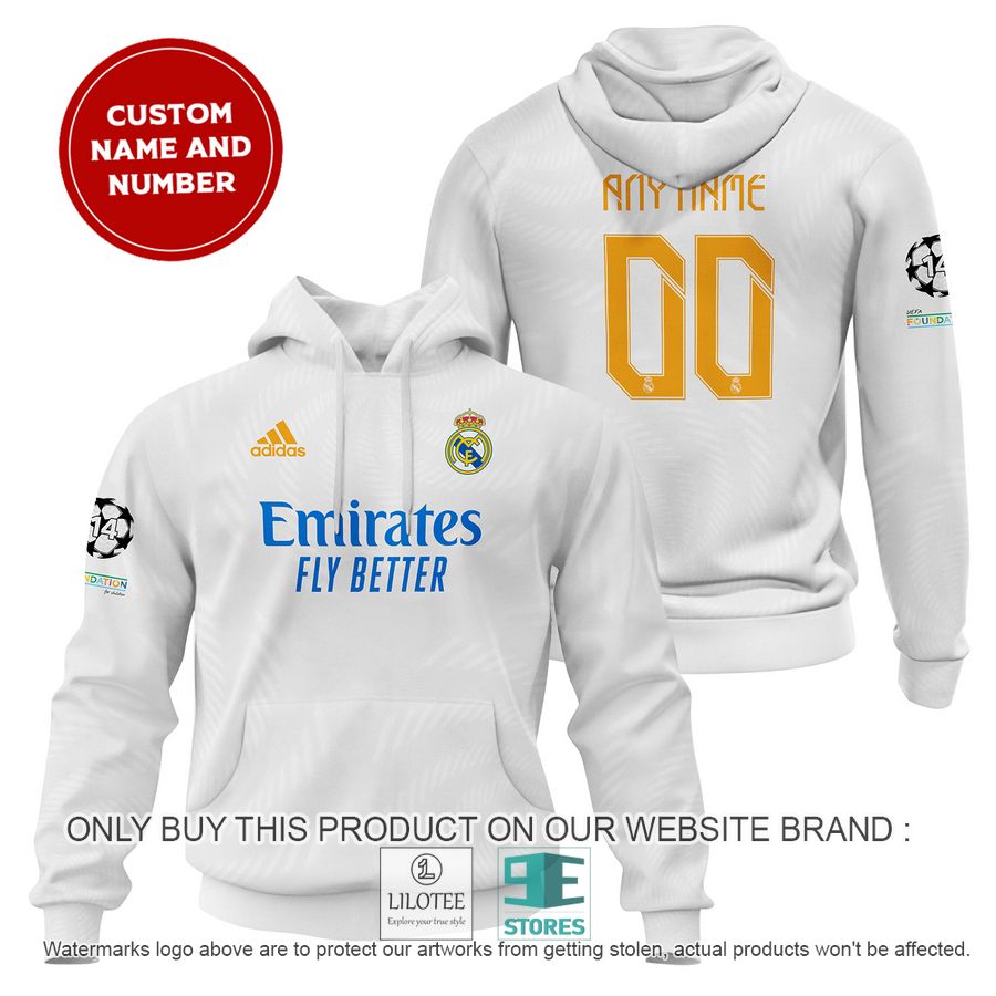 Personalized Real Madrid FC UEFA Foundation for Children white Shirt, Hoodie - LIMITED EDITION 16