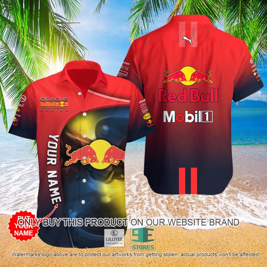 Personalized Red Bull Racing Red Hawaiian Shirt 9