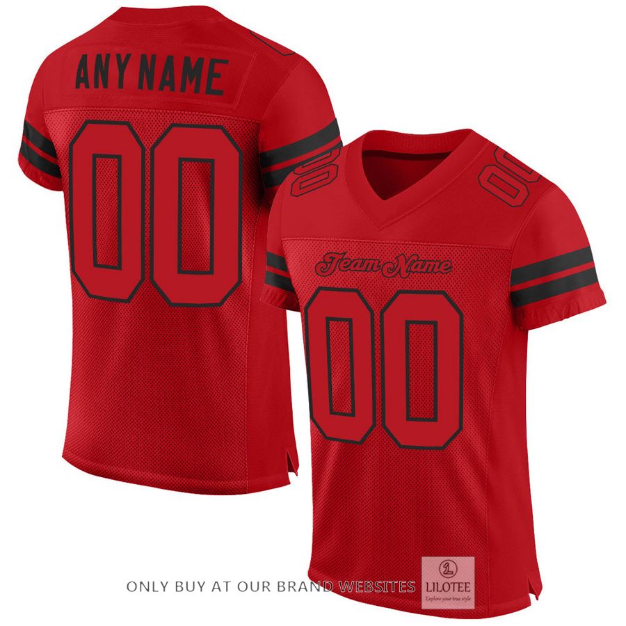 Personalized Red Red-Black Football Jersey - LIMITED EDITION 17