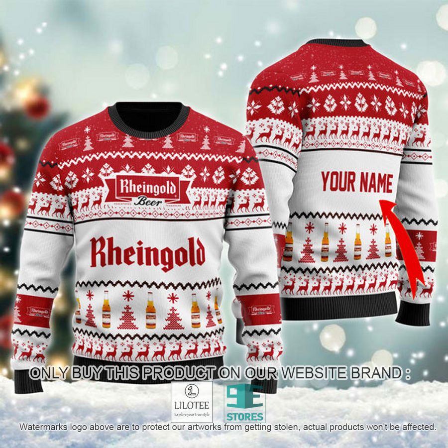 Personalized Rheingold Beer Ugly Christmas Sweater - LIMITED EDITION 8