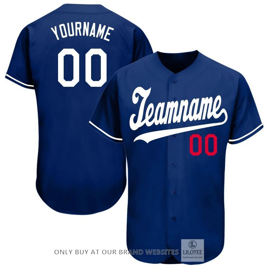 Personalized Royal Red White Baseball Jersey - LIMITED EDITION 8