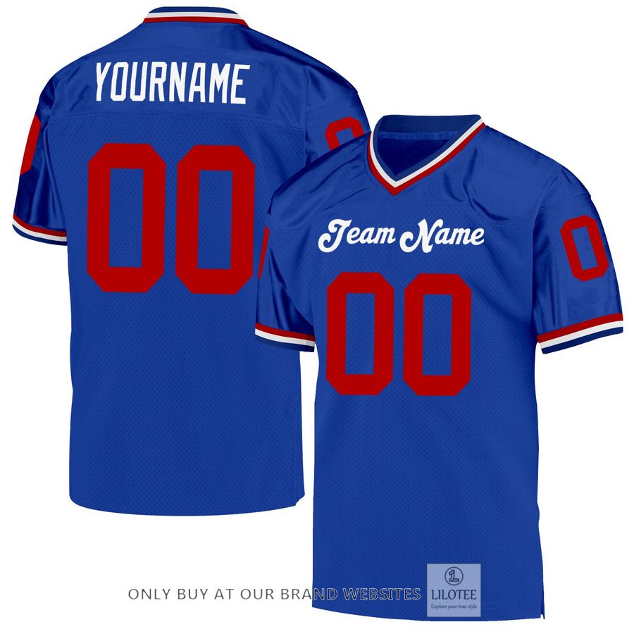 Personalized Royal Red-White Football Jersey - LIMITED EDITION 17