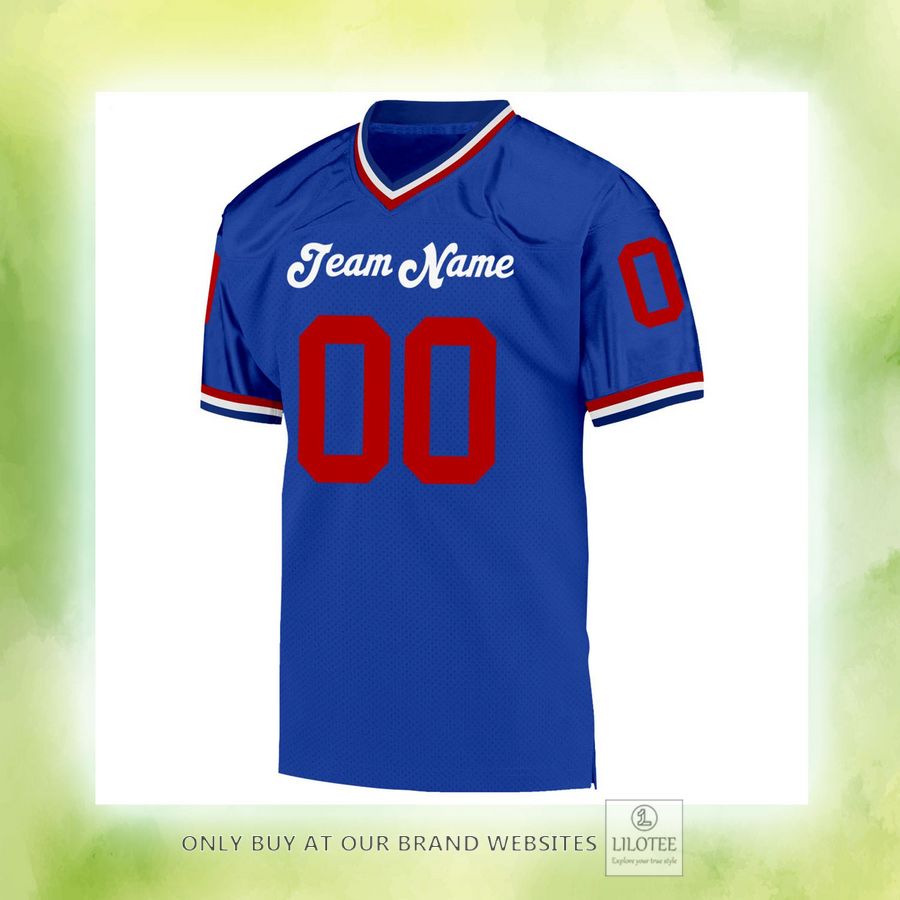Personalized Royal Red-White Football Jersey - LIMITED EDITION 10 Personalized Royal Red-White Football Jersey - LIMITED EDITION - Image 10