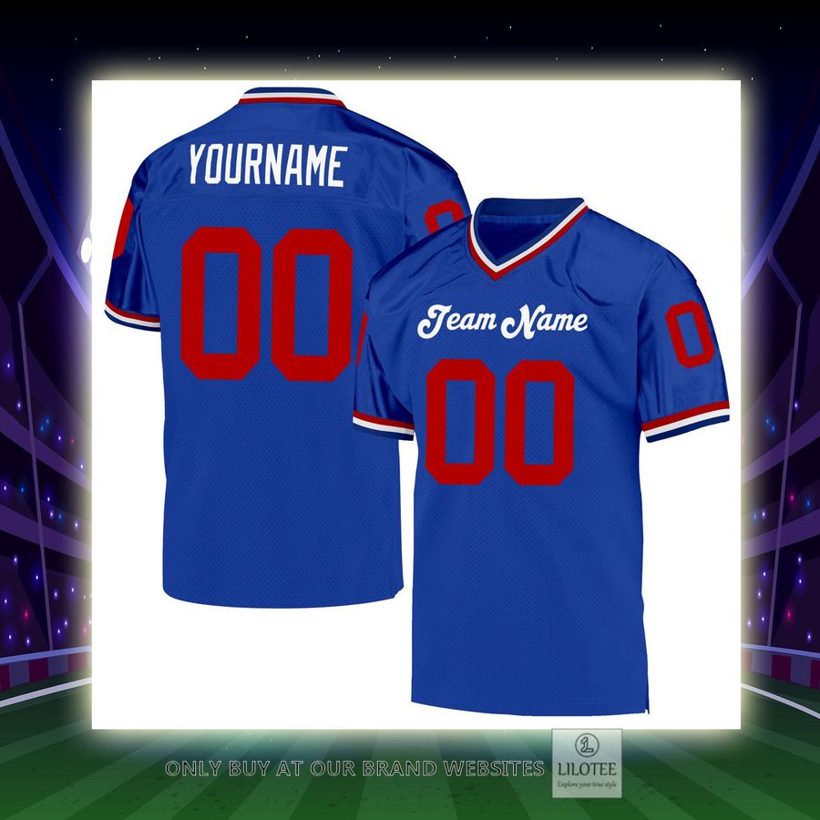 Personalized Royal Red-White Football Jersey - LIMITED EDITION 13 Personalized Royal Red-White Football Jersey - LIMITED EDITION - Image 13