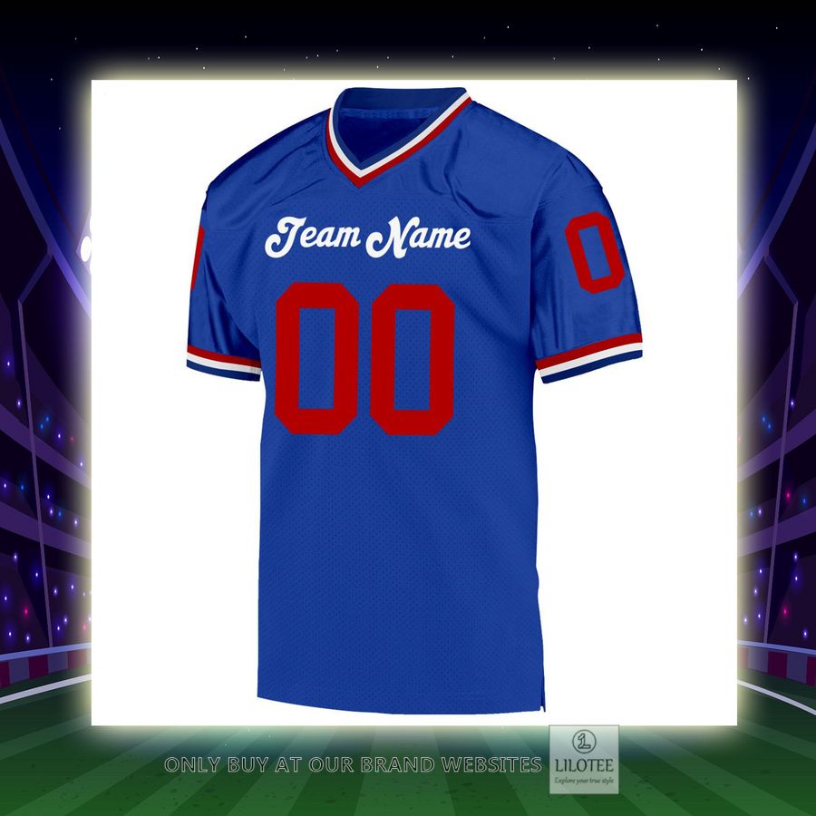 Personalized Royal Red-White Football Jersey - LIMITED EDITION 14 Personalized Royal Red-White Football Jersey - LIMITED EDITION - Image 14