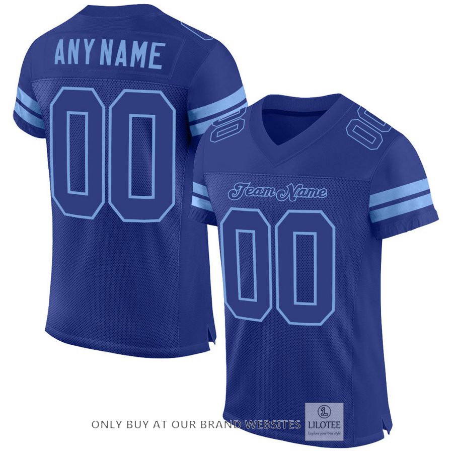 Personalized Royal Royal-Light Blue Football Jersey - LIMITED EDITION 33