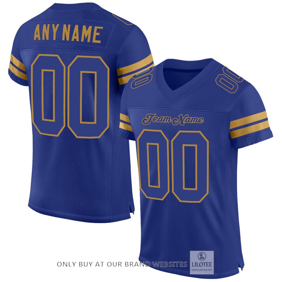 Personalized Royal Royal-Old Gold Football Jersey - LIMITED EDITION 32