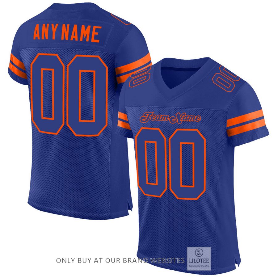 Personalized Royal Royal-Orange Football Jersey - LIMITED EDITION 33