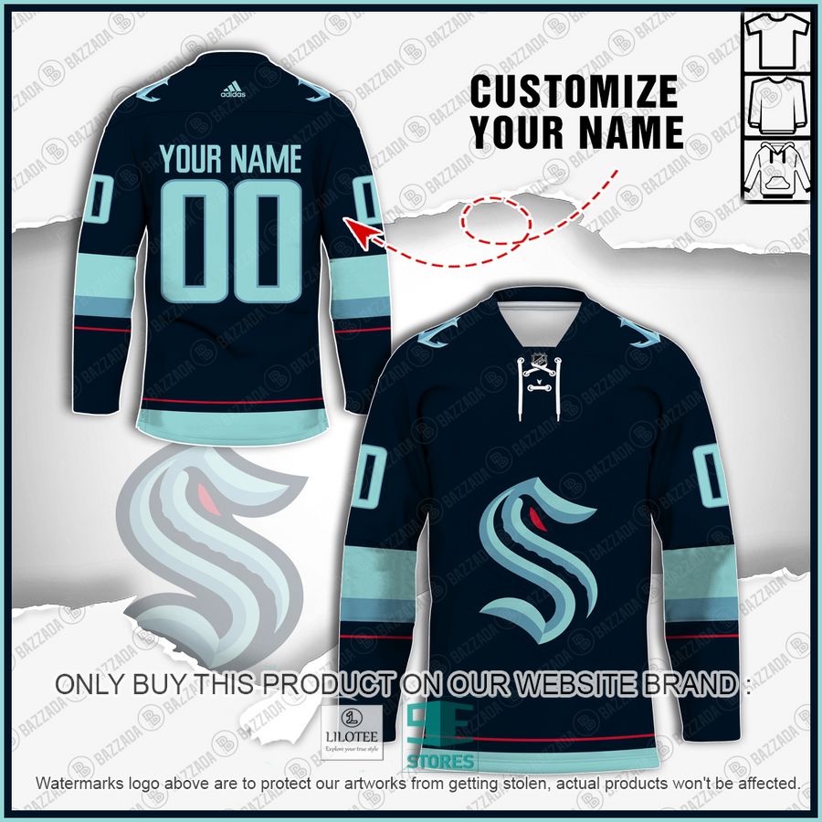 Personalized Seattle Kraken NHL Hockey jersey 7