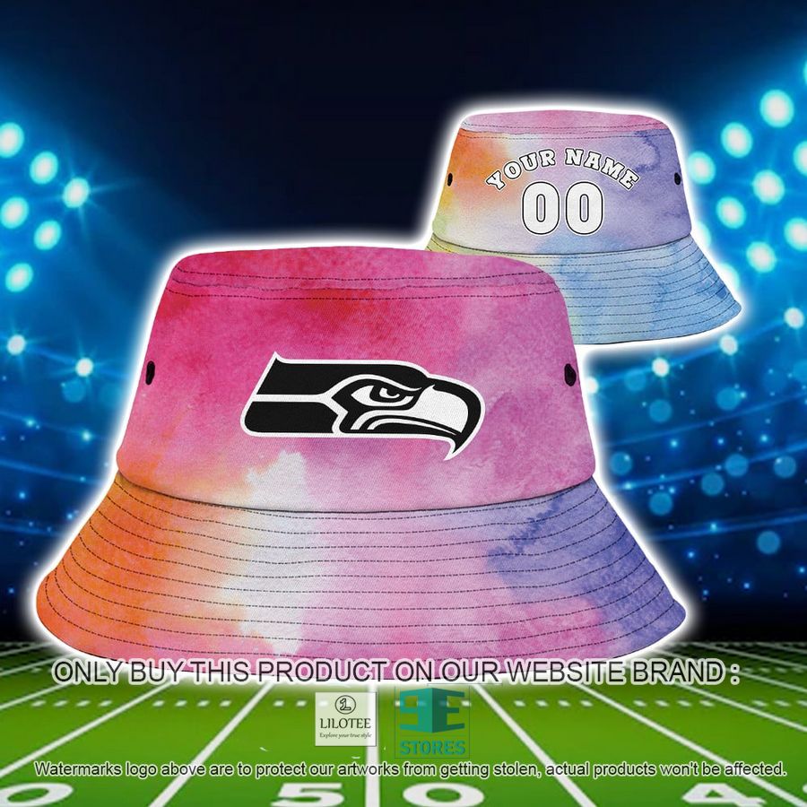 Personalized Seattle Seahawks Crucial Catch A Bucket Hat, Hat 13