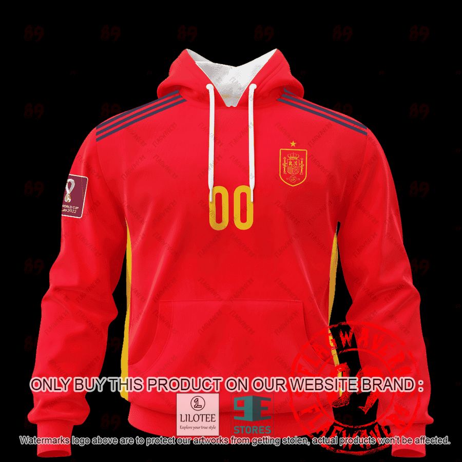 Personalized Spain Home Jersey World Cup 2022 Shirt, Hoodie - LIMITED EDITION 14