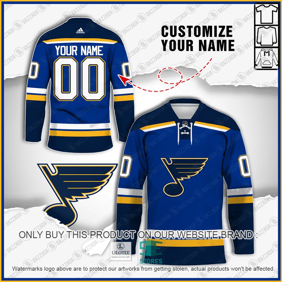 Personalized St. Louis Blues NHL Hockey jersey 7