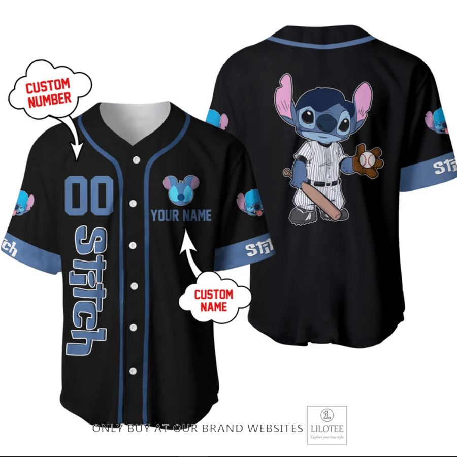 Personalized Stitch play baseball Baseball jersey 3