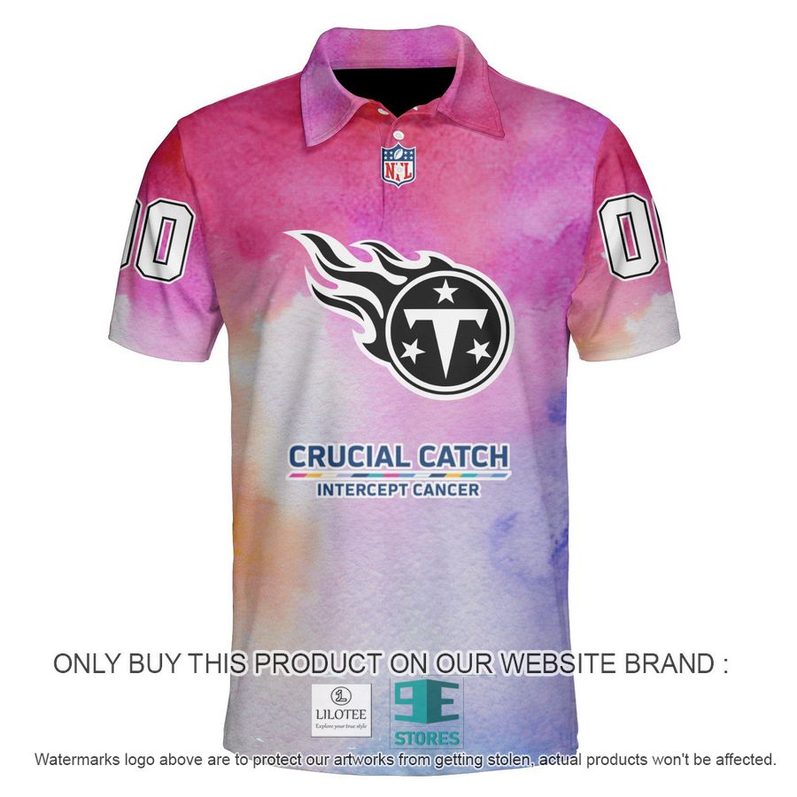 Personalized Tennessee Titans Crucial Catch Polo Shirt 4