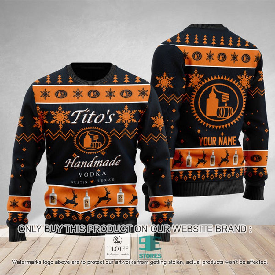 Personalized Tito's Vodka Ugly Christmas Sweater - LIMITED EDITION 9