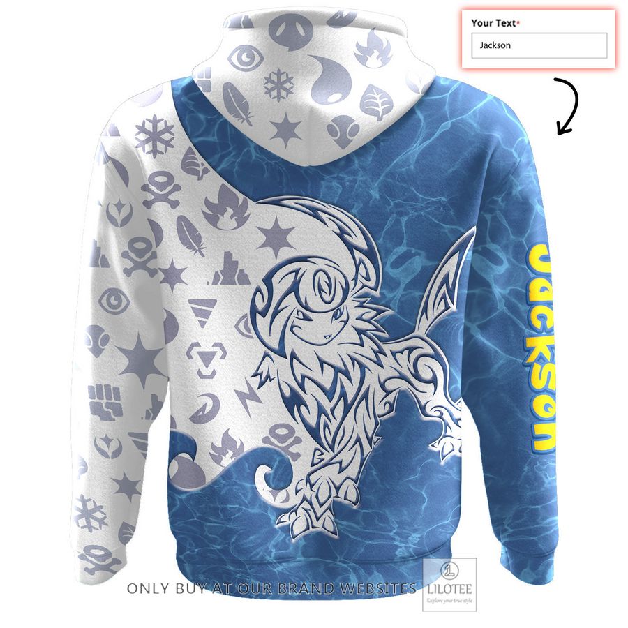 Alternative view of Personalized Tribal Absol Custom 3D Hoodie - LIMITED EDITION