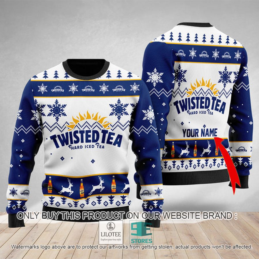 Personalized Twisted Tea Ugly Christmas Sweater - LIMITED EDITION 8