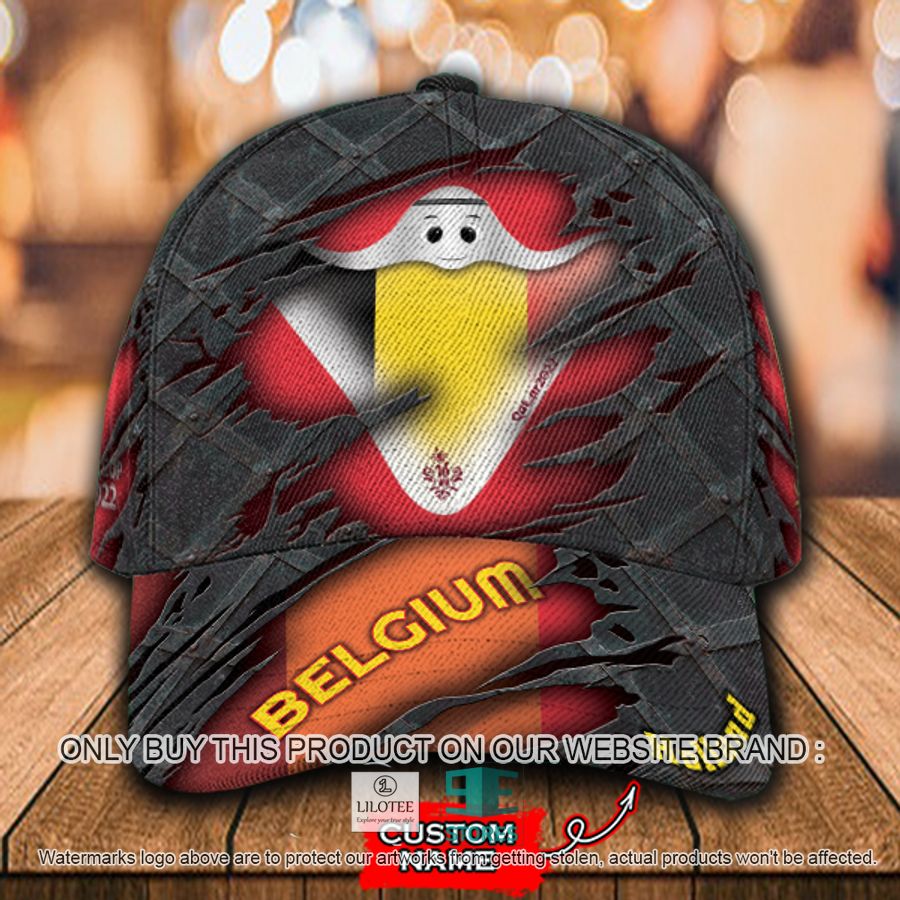 Personalized World Cup Belgium Flag Cap 9