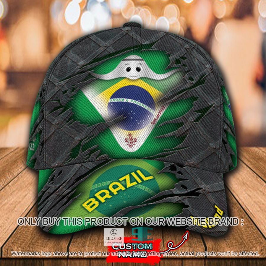 Personalized World Cup Brazil Flag Cap 9