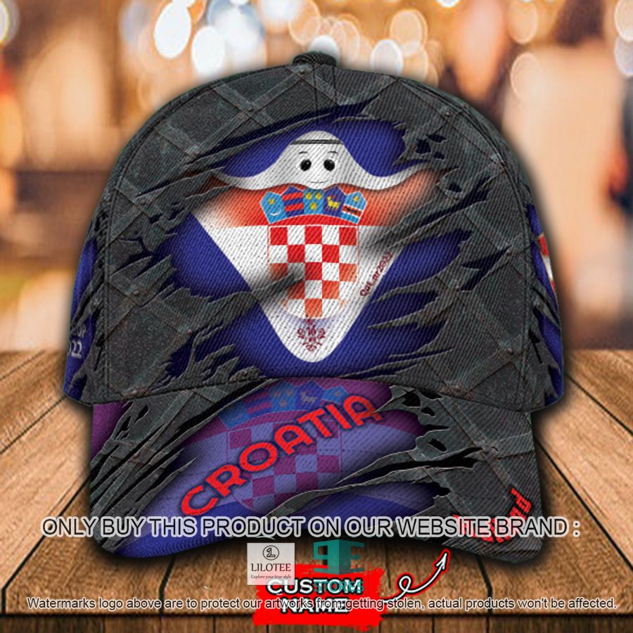 Personalized World Cup Croatia Flag Cap 9