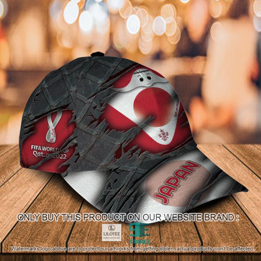Alternative view of Personalized World Cup Japan Flag Cap