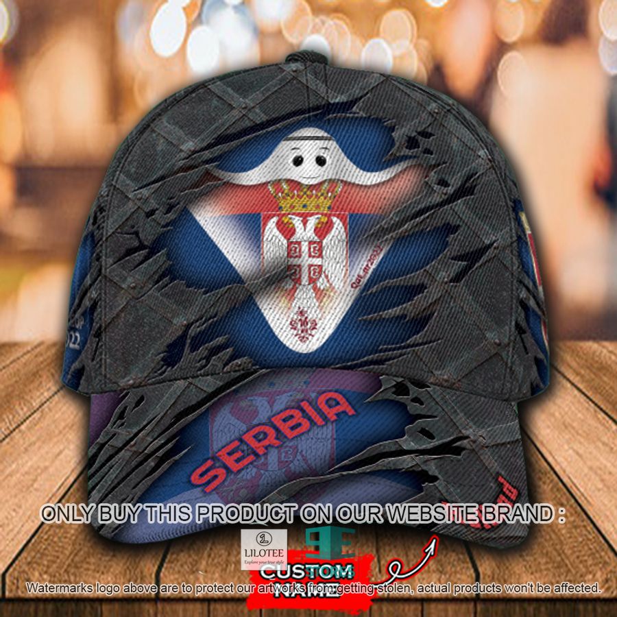 Personalized World Cup Serbia Flag Cap 9