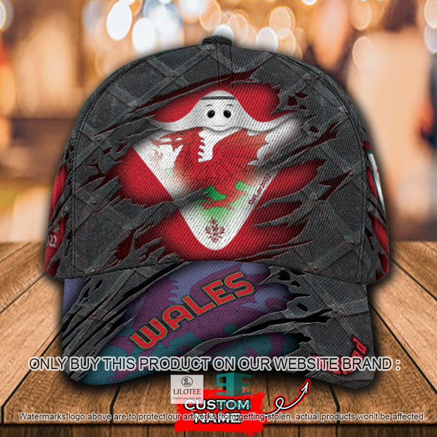 Personalized World Cup Wales Flag Cap 8