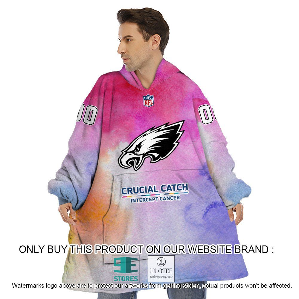 Philadelphia Eagles Crucial Catch Intercept Cancer Personalized Oodie Blanket Hoodie - LIMITED EDITION 5 Philadelphia Eagles Crucial Catch Intercept Cancer Personalized Oodie Blanket Hoodie - LIMITED EDITION - Image 5