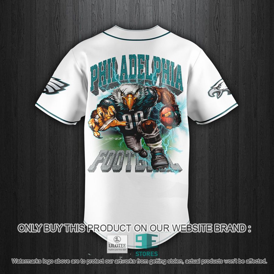 Philadelphia Eagles Fly Eagle Nation Baseball Jersey 3 Philadelphia Eagles Fly Eagle Nation Baseball Jersey - Image 3