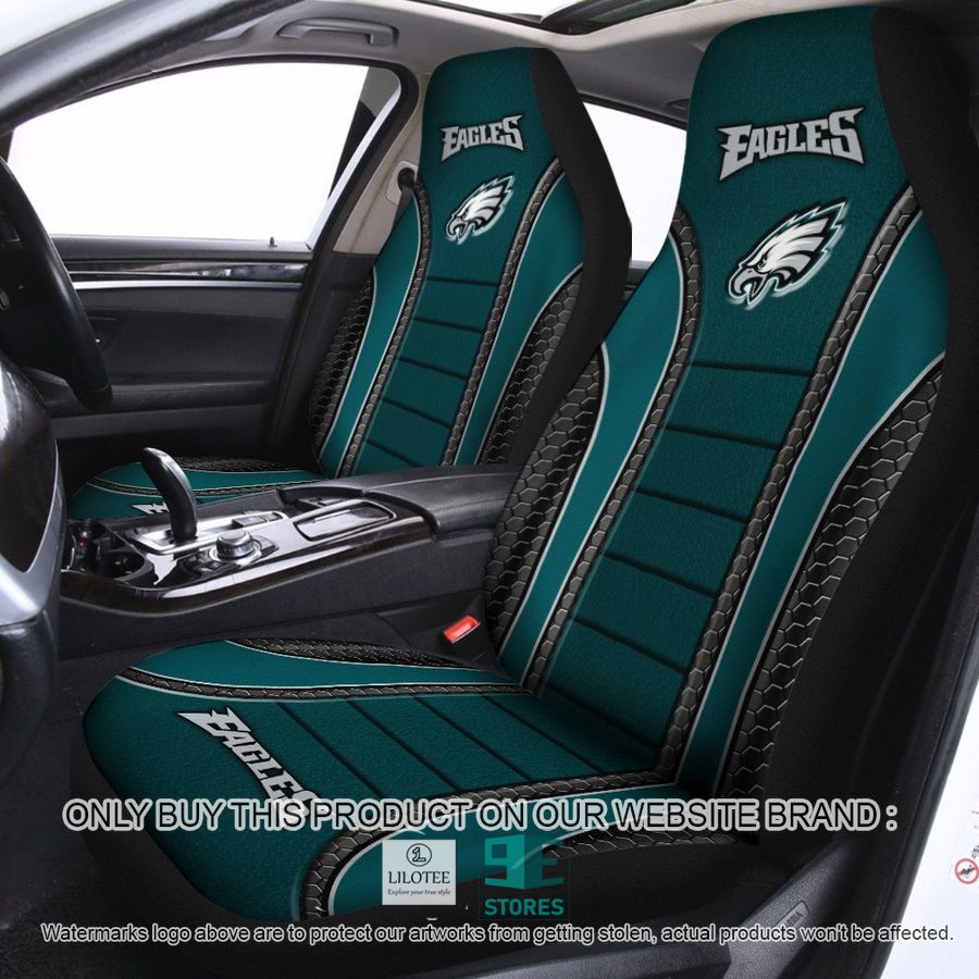 Philadelphia Eagles Green Car Seat Covers 9