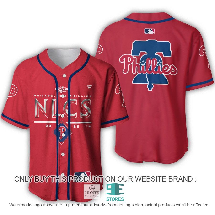 Philadelphia Phillies NLCS 2022 Red Baseball Jersey 3