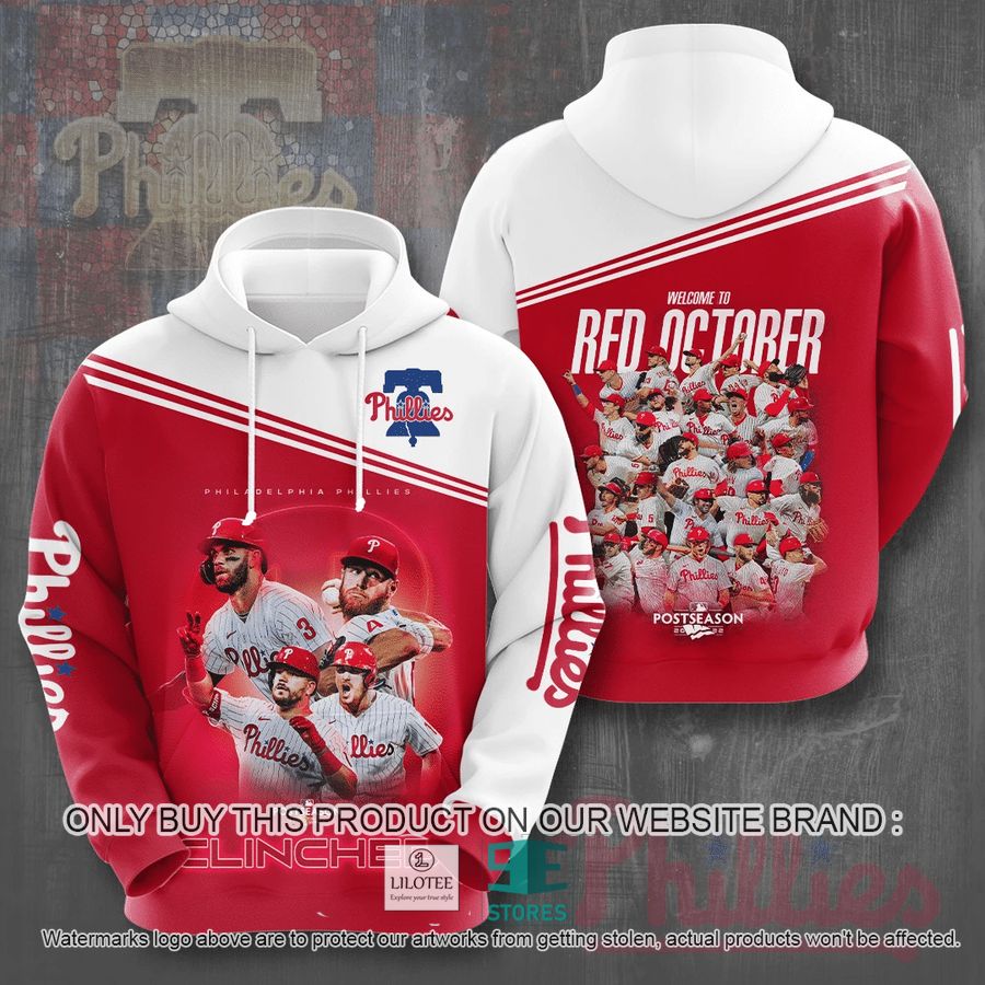 Philadelphia Phillies Welcome To Red October 3D All Printed Over Shirt, Hoodie 8