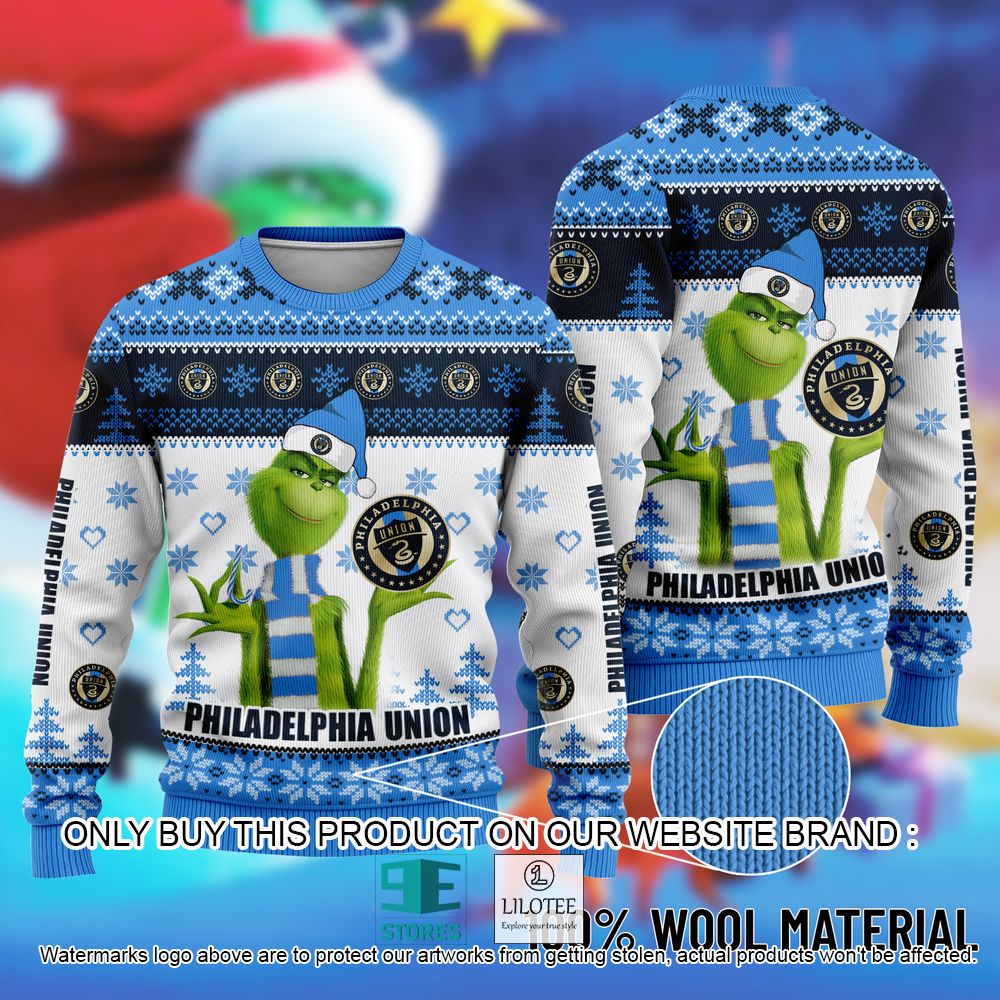 Philadelphia Union The Grinch Christmas Ugly Sweater - LIMITED EDITION 6