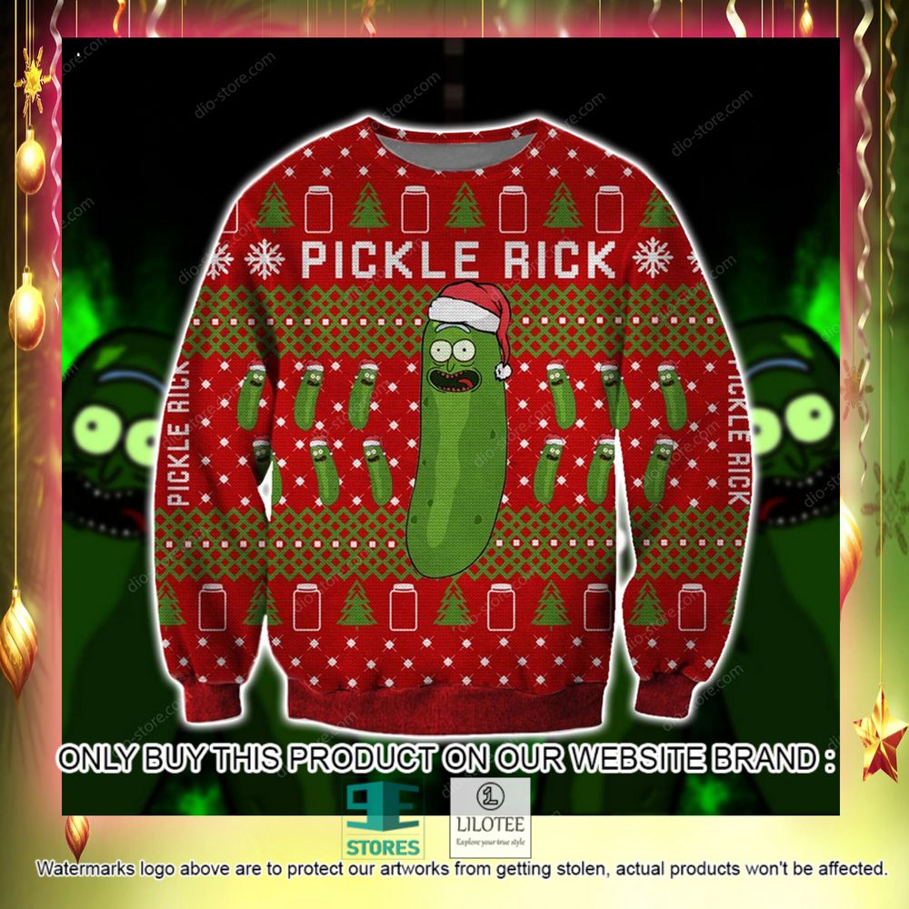 Pickle Rick Christmas Ugly Sweater - LIMITED EDITION 10 Pickle Rick Christmas Ugly Sweater - LIMITED EDITION - Image 10