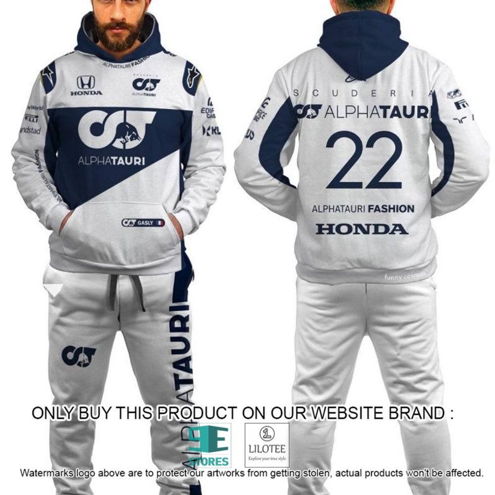 Pierre Gasly Racing Formula 1 2022 Alphataur 3D Hoodie, Pant - LIMITED EDITION 5