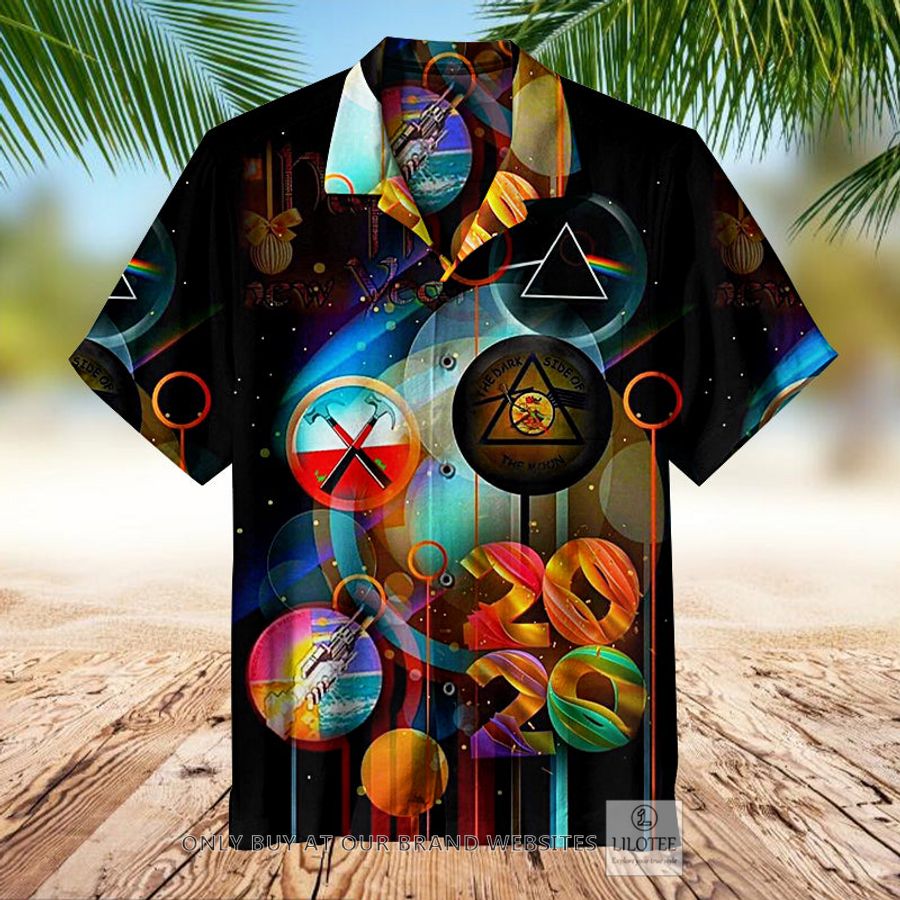 Pink Floyd Collage 2020 New Year black Hawaiian Shirt - LIMITED EDITION 8
