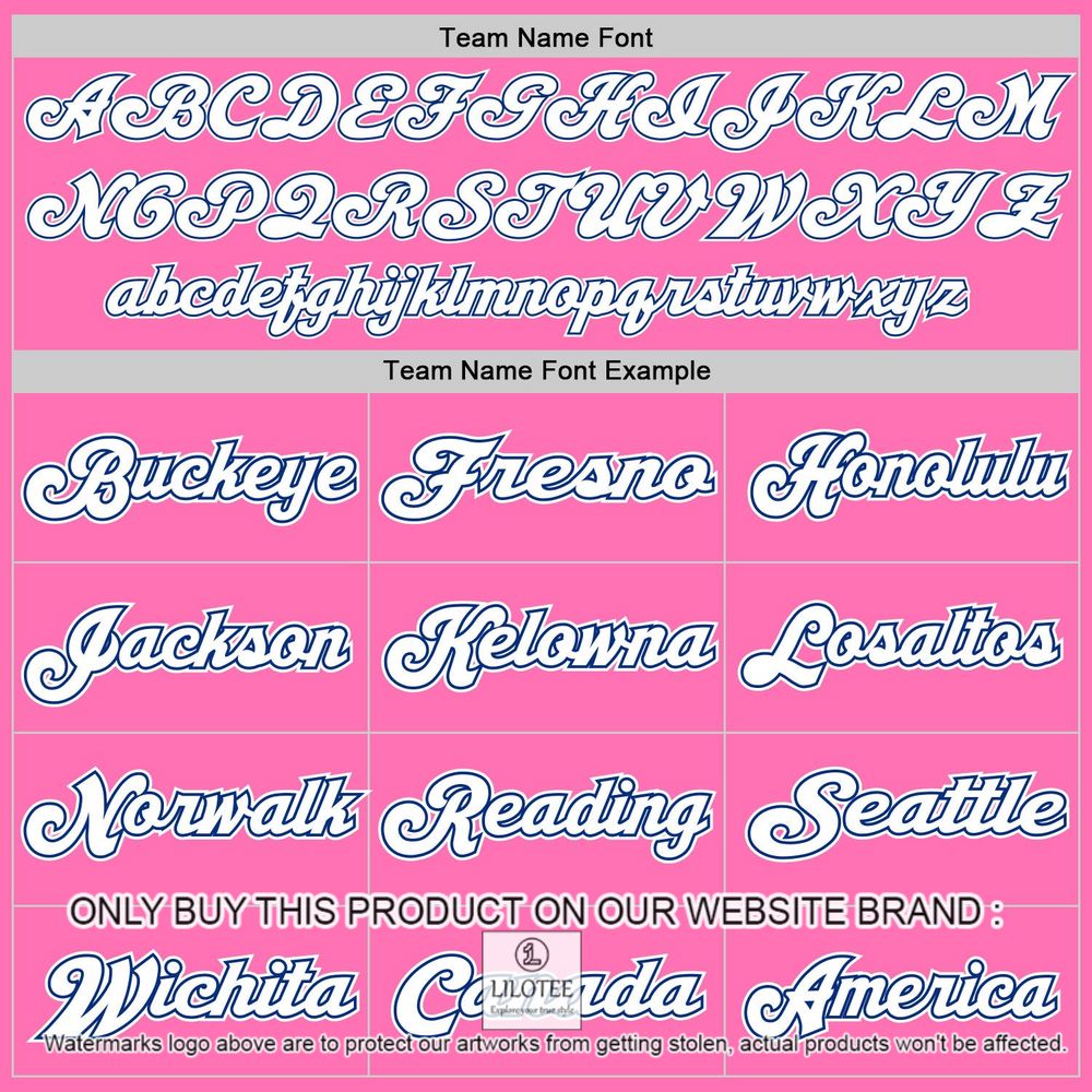 Pink White-Royal Mesh Authentic Personalized Football Jersey - LIMITED EDITION 3 Pink White-Royal Mesh Authentic Personalized Football Jersey - LIMITED EDITION - Image 3