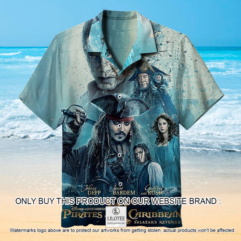 Pirates of the Caribbean Dead Men Tell No Tales Movie Short Sleeve Hawaiian Shirt - LIMITED EDITION 11
