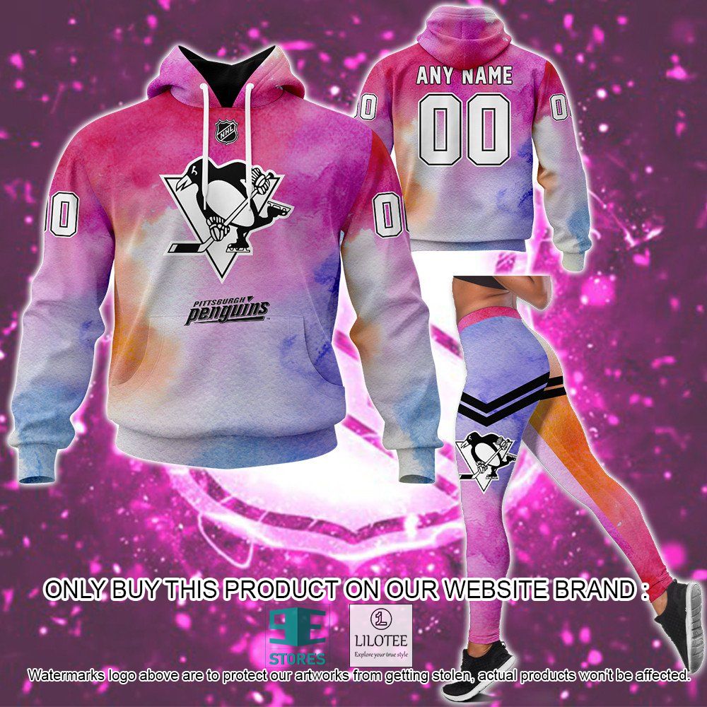 Pittsburgh Penguins Breast Cancer Awareness Month Personalized Hoodie, Legging - LIMITED EDITION 12