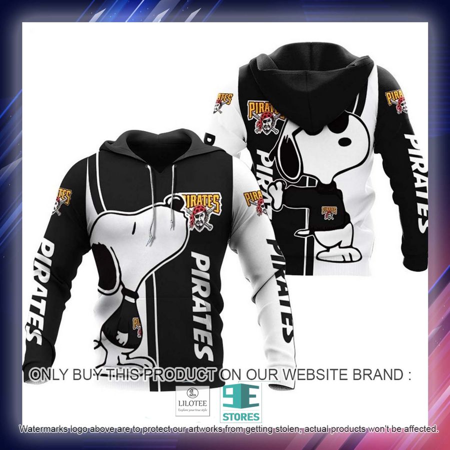 Alternative view of Pittsburgh Pirates Snoopy Hoodie