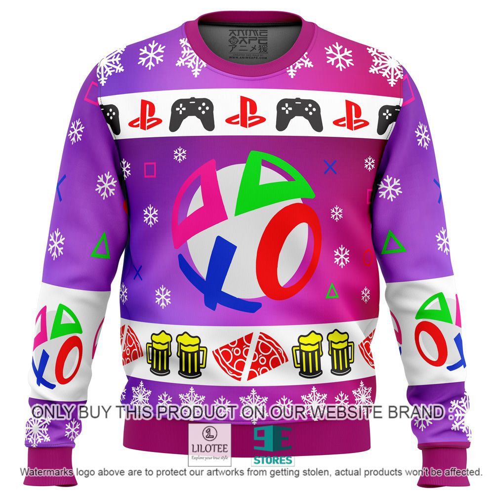 Playstation Neon Christmas Sweater - LIMITED EDITION 10