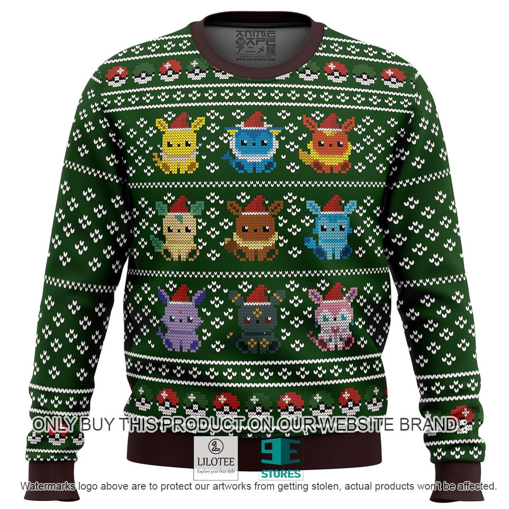 Pokemon Eevee Eeveelutions Anime Ugly Christmas Sweater - LIMITED EDITION 11